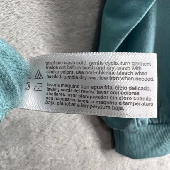 Three Dots Womens Sweater Sz Large Blue Fleece Cozy 1/4 Zip Pullover - Picture 8 of 12